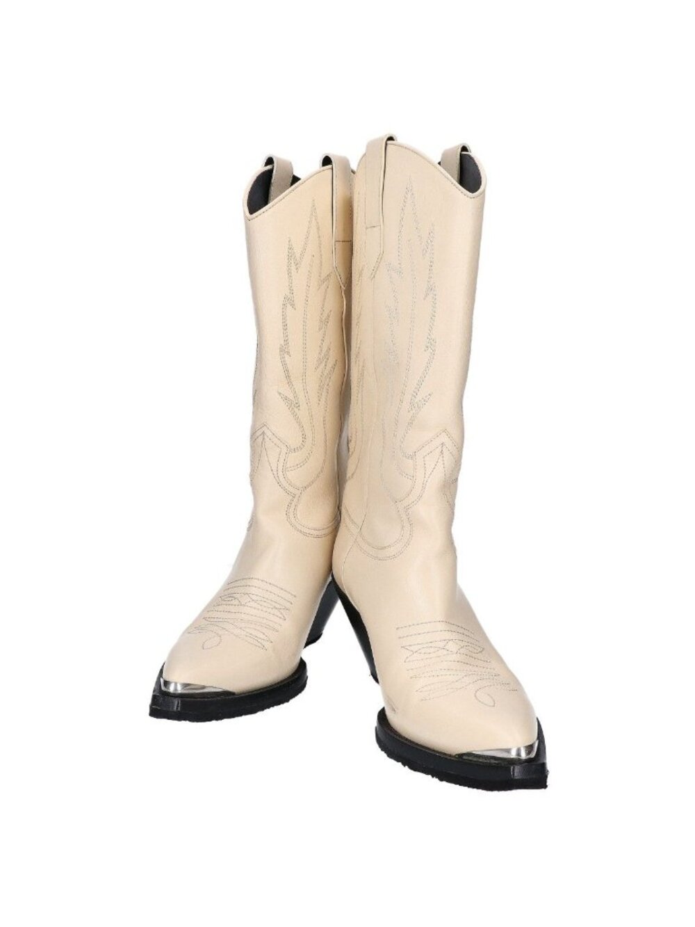 Celine Metal Cap Toe Western Boots